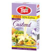 ราคา Tops Custard Powder 130 gram Flavour Kesar PistaStrawberryKesar Elachi VAnilla Best Before 2026 (21939268375)