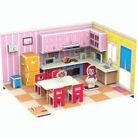 ราคา โมเดลปริศนา 3 มิติ ปริศนากระดาษโมเดลบ้าน 3 มิติ (22204446467)