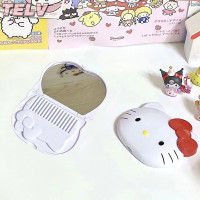 ราคา TELV Sanrio Hello Kitty หวีพับได้พกพาสะดวก หวีแปรงผมเดินทางเครื่องมือนวดผม (22537761643)