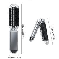 ราคา หวี พร้อมกระจก หวีกระจกพับได้หวีพับได้ หวีกระจก หวีพกพารษะแปรงผมแบบพกพา เครื่องมือแปรงนวด หวีเบาะลมพับได้ผู้หญิงหวีนวดหนังศีTH (22517869214)