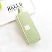 ราคา กระเป๋าดินสอ ผ้าแคนวาส ใบใหญ่ สองชั้น สีพื้น (22199647226)