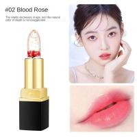 ราคา กลีบดอกไม้ดอกกุหลาบลิปสติกที่เป็นที่ชื่นชอบคริสตัลแบบเจลลี่ลิปบาล์มอุณหภูมิแบบมหัศจรรย์ลิปสำหรับแต่งหน้าลิปสติกเปลี่ยนสี (21510523248)