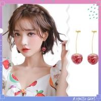ราคา ต่างหูเกาหลีเชอร์รี่สดต่างหูเชอร์รี่ฤดูร้อนน่ารักเด็กผู้หญิงผลไม้นางฟ้าสตั๊ดสาวสวัสดี (20168630900)