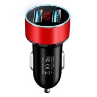 ราคา ที่ชาร์จในรถยนต์3 1A USB Car Charger ที่ชาร์จในรถยนต์พร้อมจอ LCD 2พอร์ตแสดงค่าไฟฟ้าที่ชาร์จแบต 2 พอร์ต ไฟแสดงโวลท์ หัวชาร์จในรถ Fast Charger (22431152000)