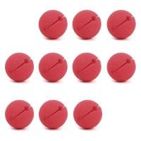 ราคา On Sale 10Pcs จมูกโฟมตัวตลกสีแดงละครสัตว์ชุดแต่งกายพรรคฮาโลวีนจมูกตัวตลก (22206613433)