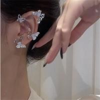 ราคา Clip Ear Cuff Earrings Non Piercing Butterfly Leaf Zircon (19767721357)