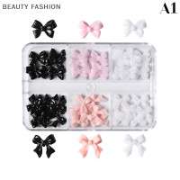 ราคา BEAUTY FASHION ริบบิ้นสีขาวเรซินโบว์สำหรับติดเล็บ30ชิ้น 1กล่องริบบิ้น3D สวยงามอุปกรณ์ตกแต่งเล็บแบบทำมือ (22196428834)