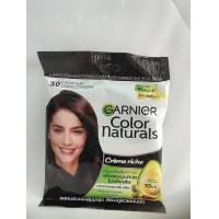ราคา การ์นิเย่ 3 0 สีน้ำตาลเข้ม ครีมเปลี่ยนสีผม (22198254903)