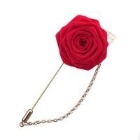 ราคา เข็มกลัด รูปดอกไม้ สําหรับติดเสื้อสูท งานแต่งงาน Mens Suit Rose Flower Brooches Canvas Fabric Ribbon Tie Lapel Pin Badge With Tassel Chain Men Wedding Boutonniere Brooch (19308533744)