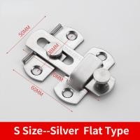 ราคา กลอนประตูสแตนเลสสำหรับงานหนักพร้อมล็อคประตูโรงนาและสลักประตูสัตว์เลี้ยง สำหรับความปลอดภัยในบ้านกลอนประตูมุมฉาก90องศา (22133067718)