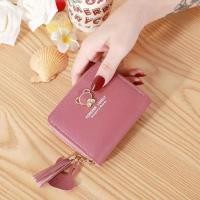 ราคา ใหม่ กระเป๋าสตางค์ ใบสั้นผู้หญิง หมีน้อยน่ารัก มีซิป กระเป๋าใส่เหรียญ (22309426317)