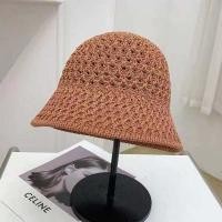 ราคา Topi Bucket ถักสำหรับผู้หญิงพับได้ปีกกว้างโครเชต์หมวกบังแดดชายหาดทำด้วยมือหมวกชาวประมงฟล็อปปี้หมวกหน้าร้อน (21915272359)