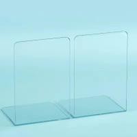 ราคา ชั้นวางหนังสือ พลาสติดอะคริลิคใส สําหรับตกแต่งบ้าน ออฟฟิศ ห้องสมุด โรงเรียน อะคริลิคโปร่งใส Bookends (22284603239)