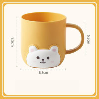 ราคา แก้วน้ำพลาสติก แก้วน้ำสำหรับแปรงฟัน ลายการ์ตูนหมีน่ารัก ของใช้เด็ก (21358178639)