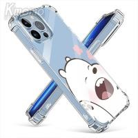 ราคา Realme 12 11 Pro Plus C67 C65 C55 C53 C51 4G 5G Narzo N55 Note 50 We Bare Bears เคสใสกันกระแทกเคสเยลลี่ฝาครอบด้านหลัง TPU แบบใส (22432786343)