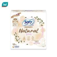 ราคา Sofy โซฟี ถนอมผิว เนเชอรัล เลิฟ สลิม มีปีก 25 ซม 12 ชิ้น (22486004101)
