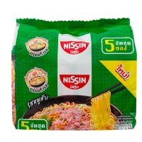 ราคา Nissinนิชชิน บะหมี่กึ่งสำเร็จรูปรสหมูสับ ยกแพ็ค5ห่อ (22070975353)