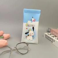 ราคา สร้างสรรค์น่ารัก Sanrio Kuromi แว่นตากรณีแบบพกพาป้องกันความดันหนัง PU แว่นตากันน้ําถุงป้องกัน (22087337647)