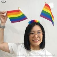 ราคา อุปกรณ์สีรุ้ง ธงสีรุ้ง LGBT Pride Month ที่คาดผม กระโปรงสีรุ้ง วิกสีรุ้ง ส่งไวจาก กทม (21953385941)