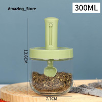 ราคา Amazing Store กล่องพร้อมฝาปิดเครื่องเทศแก้วใหม่กันความชื้นพับเก็บได้ (22232445841)