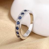ราคา วินเทจไพลินทองคำขาวเครื่องประดับแฟชั่นสำหรับผู้หญิงของผู้ชายแหวนแต่งงานคริสตัล (22428081555)