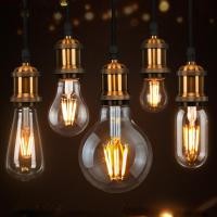ราคา อุปกรณ์ทดแทนโคมไฟแชนเดอเลีย จำลองเปลวไฟวูบวาบ ลานผับคาเฟ่ไฟประดับ หลอดไฟ LED กันแดดกันน้ำ หลอดไฟแก้วใสแบบวินเทจ (22203153703)