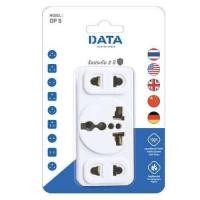 ราคา พร้อมส่ง ปลั๊กแปลง3 ขาเป็น 2ขา ปลั๊กยูนิเวอร์แซล DP1DP2DP4DP6 DATA 10 แอมป์ รองรับไฟสูงสุด 250 V (22069302260)