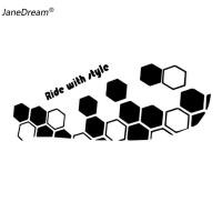 ราคา JaneDream สติกเกอร์ติดบังโคลนหน้ารถจักรยานยนต์สติ๊กเกอร์สไตล์สะท้อนแสงกันน้ำ (20743410357)