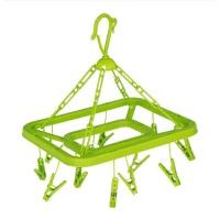 ราคา ห่วงตากผ้าพลาสติกทรงเหลี่ยม ตัวหนีบ 12 ตัว Smart pro SM 601 มี 3 สี ห่วงสำหรับตากผ้า ที่หนีบผ้า ราวแขวนผ้าขนาดเล็ก (21769876757)