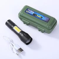 ราคา ไฟฉายแรงสูงซูม 4 เท่า USB APL 511 ไฟฉายความสว่างสูง 3 โหมดได้ ไฟแฟลช์ ไฟฉุกเฉินCOB 0861 (3695844266)