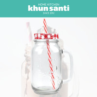 ราคา KHUN SANTI ขวดโหลมีหูจับ 650ml MC 3051แก้วกาแฟ แก้วคละลาย (18746177465)