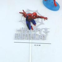 ราคา ป้ายปักเค้กสไปเดอร์แมน hbd โมเดลแต่งเค้ก อุปกรณ์แต่งหน้าเค้ก ป้ายวันเกิด birthday ชุดรวม สไปเดอร์แมน อุปกรณ์ตกแต่งเค้กวันเกิด (17658939015)