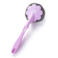 ราคา แปรงฝอยล้างหม้อ ล้างจาน แปรงอเนกประสงค์ แปรงขัดกระทะ แปรงขัดหม้อ ฝอยขัดหม้อ ใยขัด ที่ขัดหม้อมีด้ามจับ (22505434224)