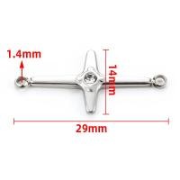 ราคา จี้ไม้กางเขนแบบเหล็กกล้าไร้สนิมยอดนิยมและมีเพชรขัดเงาและไทเทเนียมใหม่1ชิ้น (22396790695)