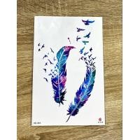 ราคา ซื้อครบ3แผ่น แถมฟรีอีก1แผ่น ตัวอักษร สติ๊กเกอร์แทททู รอยสักชั่วคราว ขนาด 21x15 cm Temporary Tattoo Sticker รอยสักชั่วคราวกันน้ำ แทททูกันน้ำ แทททูลายสัก แทททูเท่ ๆ (7589994475)