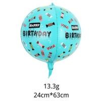 ราคา พร้อมส่งลูกโป่ง4D สกรีนลาย HAPPY BIRTHDAY ขนาด 22 นิ้ว แขวนได้ตกแต่งปาร์ตี้วันเกิด (21586861197)