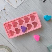 ราคา โมล Mold แม่พิมพ์ซิลิโคน ทำวุ้น ขนม สบู่ งานdiy รูปหัวใจ 10 ช่อง (22440813516)