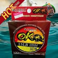 ราคา สายตกปลา ค่ายนกแก้ว เอ็นรุ่น PARTOT OK เหนียว ไม่ขาดง่าย สาย เอ็นโหลด เอ็นตกปลา 100 เมตร ราคาถูก เอ็น (22545811436)