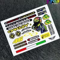 ราคา สติ๊กเกอร์ติดหมวกกันน็อคโฮโลแกรมสำหรับ EVO LS2 Arai SHOEI 46 Rossi 93 Marquez Monster Energy Red Bull (22435488641)