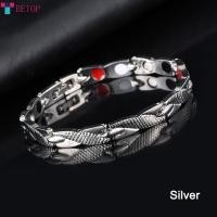 ราคา สร้อยข้อมือเจอร์เมเนียมโซ่ทองผู้ชายกำไลข้อมือแม่เหล็กพลังงานเพื่อสุขภาพทำจากสแตนเลสแบบแฟชั่นของ BETOP (21350906801)