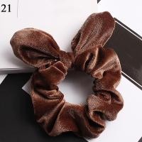 ราคา หูกระต่ายน่ารัก1ชิ้นยางรัดผมโดนัทกำมะหยี่เกาหลียางรัดผมยางรัดยางยืดโบว์หางม้าน่ารักอุปกรณ์เครื่องประดับผมผม (17520065498)