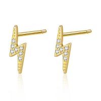 ราคา ต่างหูเม็ดกลมสายฟ้าคริสตัลแฟชั่นเรียบง่ายเครื่องประดับอัญมณีสวยนักเรียนแฟน (22534515073)