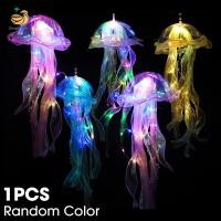 ราคา โคมไฟแมงกะพรุนเรืองแสงสีสันสดใสโคมไฟรูปดอกไม้ LED แบบพกพาโคมไฟสร้างบรรยากาศแขวนได้สำหรับเด็กผู้หญิงโคมไฟประดับตอนกลางคืนห้องนอนธีมทะเลของตกแต่งงานปาร์ตี้ (21884580643)