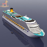 ราคา PCWFKEF โมเดลเรือสำราญโมเดลกระดาษ3D ล่องเรือแบบ DIY โมเดลกระดาษปริศนาของเล่นงานฝีมือด้วยตนเอง (21956681256)