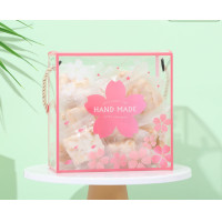 ราคา BY กล่อง พลาสติกหรู ทรงสี่เหลี่ย ม มีหู หิ้ว กล่อง ขนม ใส่คุกกี้ ทาร์ต สับปะรด ขนมอื่นๆ กล่องใส่ดอกไม้ (11929153700)