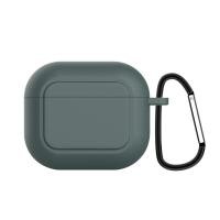 ราคา 2021 Release AirPods 3rd Generation Case Cover Soft Silicone Shock Absorbing Protective AirPods 3 Case Skin with Keychain Support Wireless Charging Front LED Visible (10944220027)