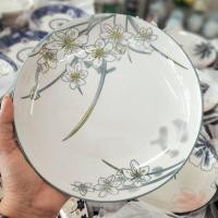 ราคา จานเซรามิค จานข้าว จานบัว ขนาด 8 นิ้ว จานสวยๆ จานกระเบื้อง จานชามราคาถูกๆ (22068062254)