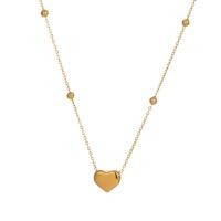 ราคา Simple Gold Alloy Heart Pendant Necklae Fashion Chain Necklace For Women K6L9 (21574276089)