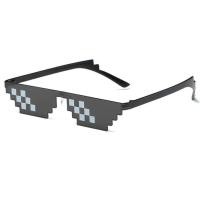 ราคา New Hot Sell Classic Thug life Deal With It Sunglasses Rectangle Men 8 bits Mosaic Pixel Sun Glasses For Women Lunette De Soleil (21655221481)