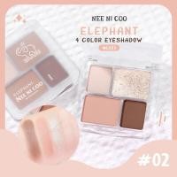 ราคา Nee Cara Nee Ni Coo NC023 ELEPHANT 4Color Eyeshadow พาเลตทาตา 4ช่อง4โทนสีสุดน่ารัก (17429914490)